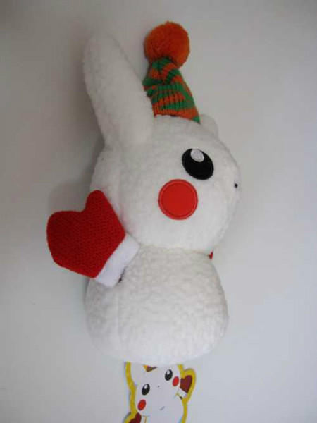 snowman pikachu plush