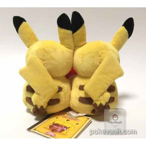 pokemon center 2017 monthly pair pikachu valentine's day plush toy