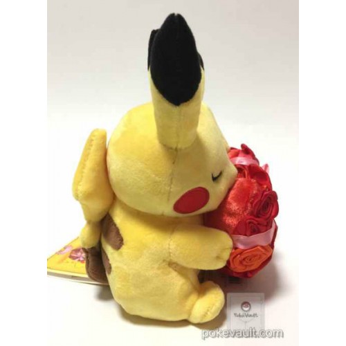 pokemon center 2017 monthly pair pikachu valentine's day plush toy