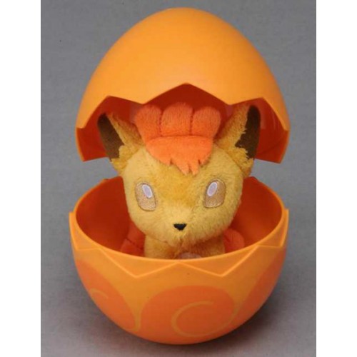 Pokemon 2013 Vulpix Takara Tomy Baby Plush Toy In Egg