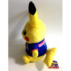 Pokemon 2014 Banpresto UFO Game Catcher Prize Pikachu Samurai Blue World Cup Soccer DX Plush Toy (Version #1)