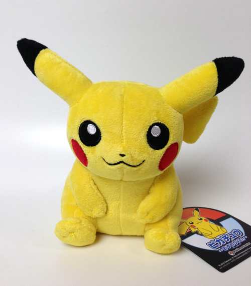 sitting pikachu plush