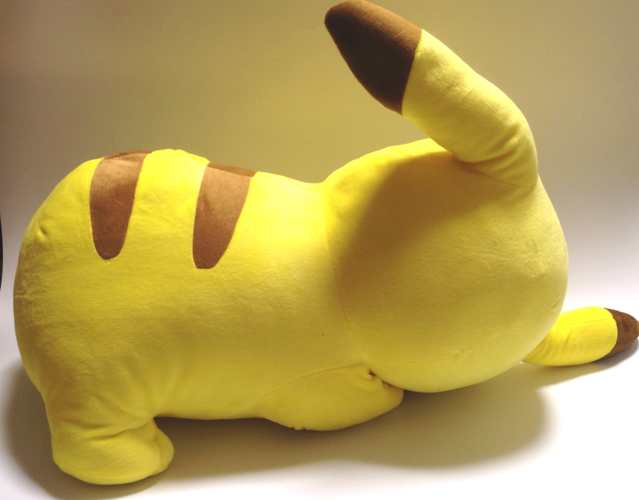 pikachu plush sleeping