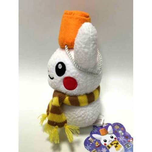 snowman pikachu plush