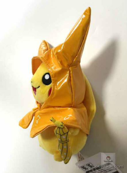 Pokemon Center 2015 Monthly Pikachu Raincoat Plush Toy June