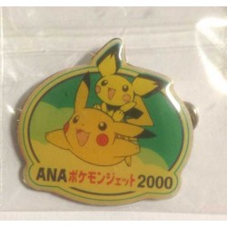 Pokemon 2000 ANA Flying Pikachu Pichu Pin Badge