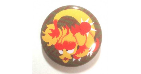 Pokemon Center 2013 15th Anniversary Magmar Metal Button