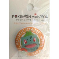 Pokemon Center 2012 Pokemon With You Series #2 Bulbasaur Tin Can Badge