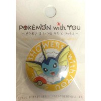 Pokemon Center 2012 Pokemon With You Series #2 Vaporeon Metal Button