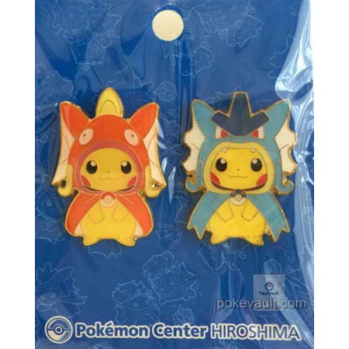 Pokemon Center Hiroshima 15 Grand Opening Pikachu Karpchu Pikados Set Of 2 Pin Badges