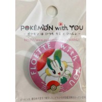Pokemon Center 2014 Pokemon With You Series #4 Floette Metal Button