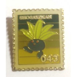Pokemon 1998 Part 3 Hanada Oddish Metal Stamp Pin Badge