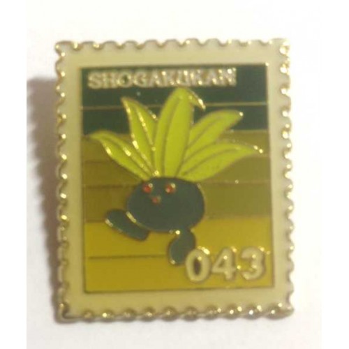 Pokemon 1998 Part 3 Hanada Oddish Metal Stamp Pin Badge