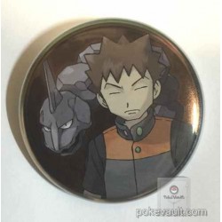 Pokemon Center 2016 Kanto Button Collection Brock Onix Large Size Metal Button