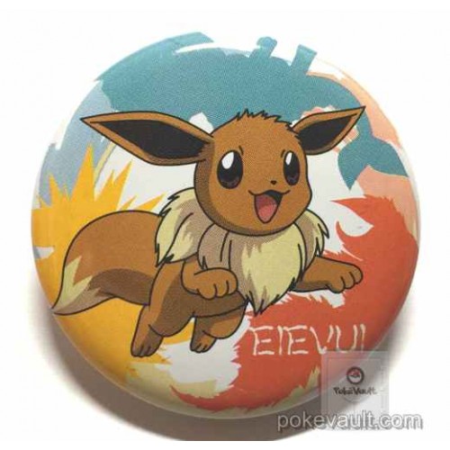 Pokemon Center 2004 Fire Red Leaf Green Eevee Metal Button