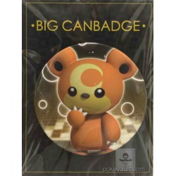 Pokemon Center 2017 Big Button Series #2 Teddiursa Extra Large Size Metal Button #216