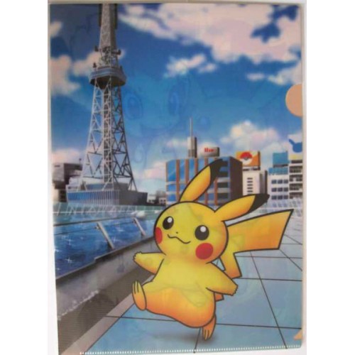 Pokemon Center Nagoya 11 Pikachu Size Clear File Folder