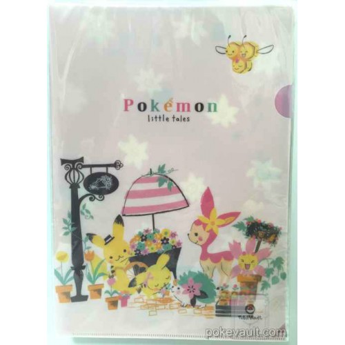 Pokemon Center 16 Shinzi Katoh Little Tales Campaign 3 Pikachu Drifloon Ditto Shaymin Flaaffy Friends Set Of 4 Size Clear File Folders