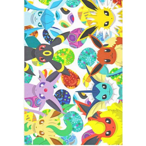 Pokemon Center 2012 Eevee Collection Eevee Espeon Flareon Glaceon Jolteon Leafeon Umbreon Vaporeon Group Authentic Postcard NOT SOLD IN STORES