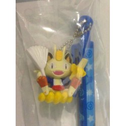 Pokemon Center Fukuoka 2012 Meowth Banana Mechanicl Pencil With Figure Charm