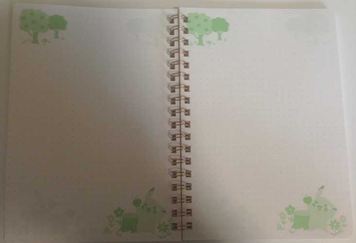 Pokemon Center 2012 Pikachu Trees Small Spiral Notebook