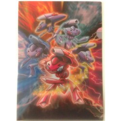 Pokemon Center 2013 Red Genesect A4 Size Clear File Folder