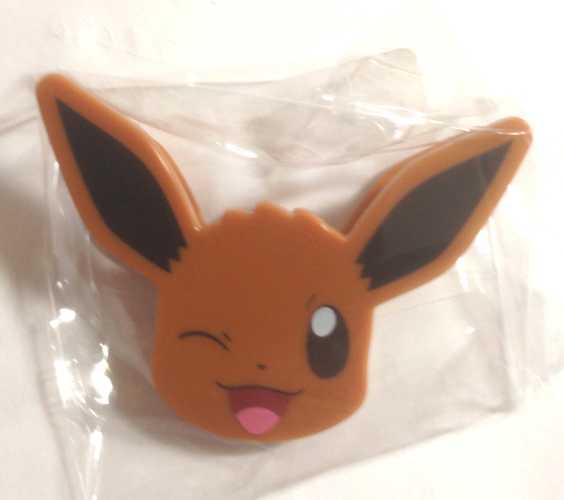 Pokemon Center 2013 Eevee Face Clip Version #2 Winking