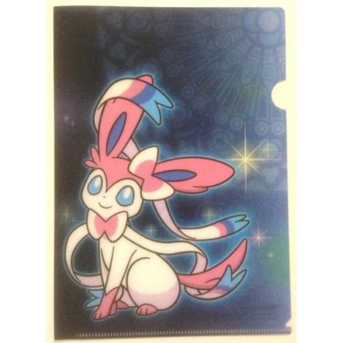 Pokemon Center 2013 Sylveon Mini Clear File Folder NOT SOLD IN STORES