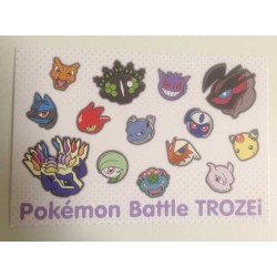 Pokemon Center 2014 Battle Trozei Xerneas Yveltal Mewtwo & Friends Authentic Postcard Lottery Prize NOT SOLD IN STORES