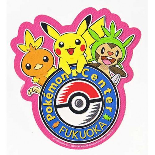 Pokemon Center Fukuoka 2013 Large Size Logo Sticker