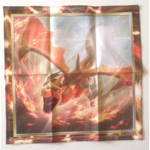 Pokemon Center 2014 Charizard Mega Battle Cloth Handkerchief