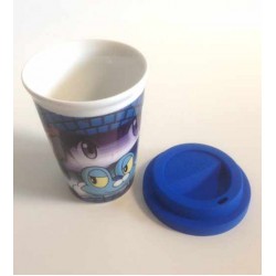 Pokemon Center 2014 Pokemon & Trainers Campaign Calem Froakie Ceramic Cup With Silicone Cover