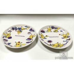 Pokemon Center 2015 Pikachu In The Fam Campaign Set Of 2 Small Ceramic Plates