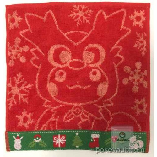 Pokemon Center 2016 Christmas Campaign Pikachu Delibird Mini Hand Towel