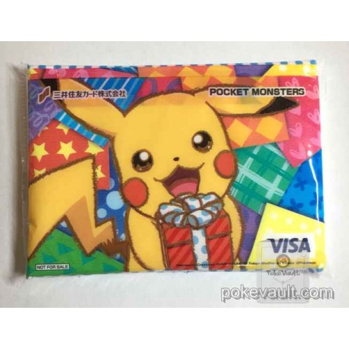 Pokemon Center 15 Mitsui Sumitomo Bank Visa Card Pikachu Mini Pocket Size Promotional Tissue Not Sold In Stores