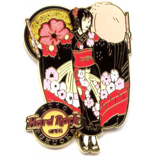 Hard Rock Cafe Fukuoka 10 Kimono Geisha Series Pin