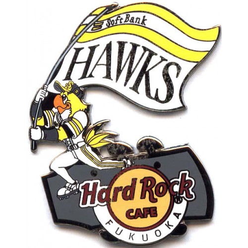 Hard Rock Cafe Fukuoka 2009 Softbank Hawks #6 Pin