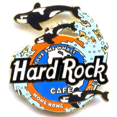 Hard Rock Cafe Hong Kong 1997 Save the Whale Pin