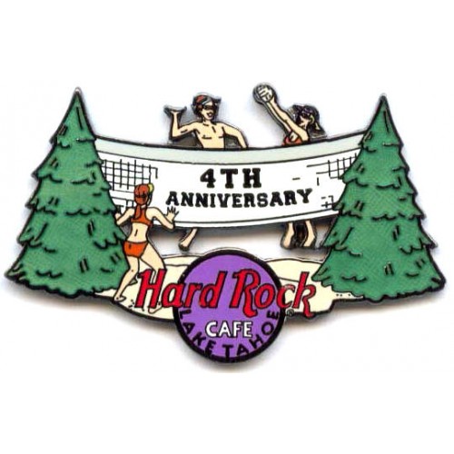 Hard Rock Cafe Lake Tahoe 2002 4th Anniversary Volleyball Pin