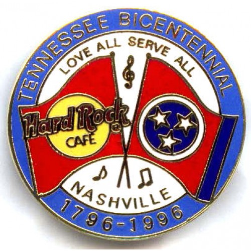 Hard Rock Cafe Nashville 1996 Tennessee Bicentennial Pin