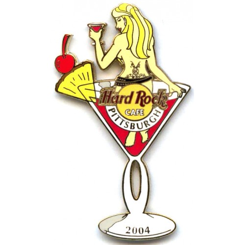 Hard Rock Cafe Pittsburgh 2004 Naked Martini Series Pin