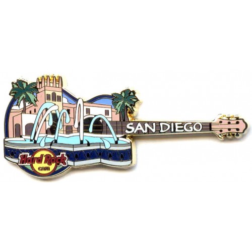 Hard Rock Cafe San Diego 2009 Fountain Guitar Pin