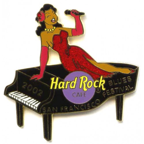 Hard Rock Cafe San Francisco 2002 Blues Festival Singer Pin