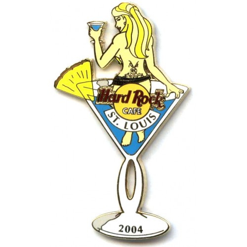 Hard Rock Cafe St. Louis 2004 Naked Martini Series Pin