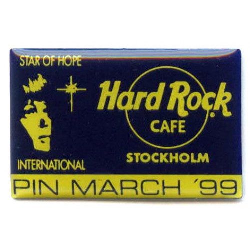 Hard Rock Cafe Stockholm 1999 Pin March Star of Hope Pin