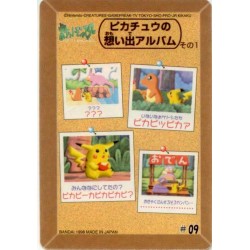 Pokemon 1998 Bandai Pikachu Charmander Ekans Slowpoke Promo Sticker Card