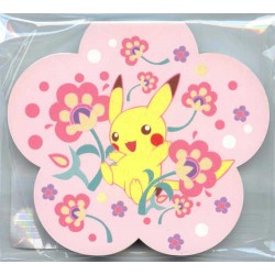 Pokemon Center 2010 Blooming Flowers Campaign Pikachu Skiploom Beautifly Memo Pad