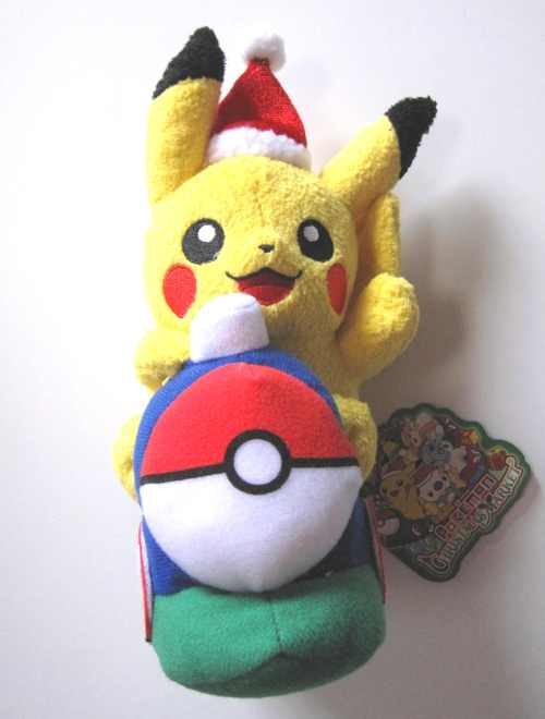 christmas pikachu plush