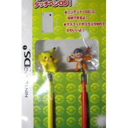 Pokemon Center 2009 Nintendo DSi Pikachu Monferno Set of 2 Mascot Touch Pens