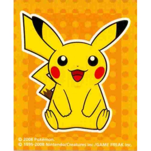 Pokemon Center 2009 Pikachu Sticker